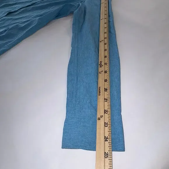 Field & Stream Women's Outdoor M Blue Vented Long Sleeve Fishing Hiking Shirt - Picture 10 of 11